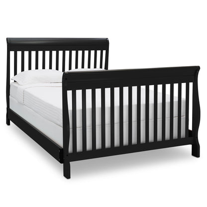 Delta Children Simmons Kids Carter 6-in-1 Convertible Crib - Greenguard Gold Certified, Black Ebony