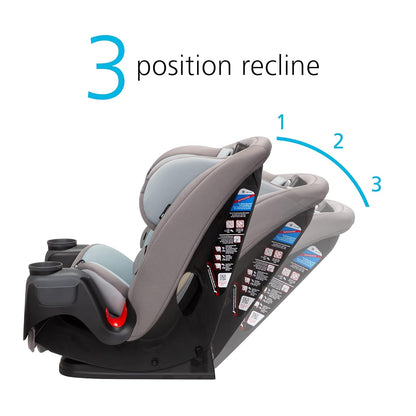 Safety 1st Grow and Go All-in-One Slim Convertible Car Seat, Rear Facing, 5-40 lbs, Forward Facing (30–65 lbs), High Back Booster Seat 40-100 pounds, Dunes Edge