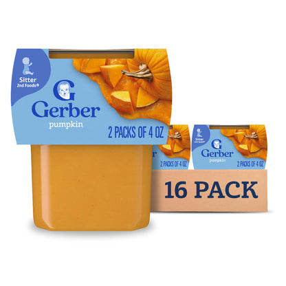 Gerber 2nd Food Baby Food Green Bean Puree, Natural & Non-GMO, 8 Ounce, 2 Count (Pack of 8)