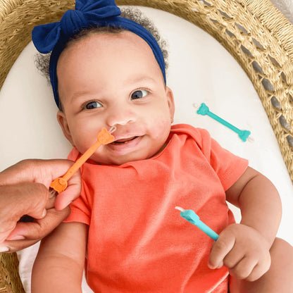 oogiebear: Baby Nose Cleaner & Ear Wax Removal Tool - Safe Booger & Earwax Removal for Newborns, Infants, Toddlers - Dual-Ended - Essential Baby Stuff, Diaper Bag Must-Have, with CASE