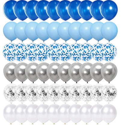 OuMuaMua 62Pcs Pink Gold Confetti Latex Balloons Kit, 12 Inch Pink White Gold Helium Balloons Party Supplies for Confession Proposal Wedding Girl Birthday Baby Shower Party Decoration