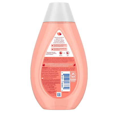 Johnson's Kids Curl Defining Leave-In Conditioner + Shea Butter, Tear-Free, Paraben-, Sulfate- & Dye-Free, Hypoallergenic & Gentle for Toddlers' Haircare, Bath Essentials, 6.8 fl. oz