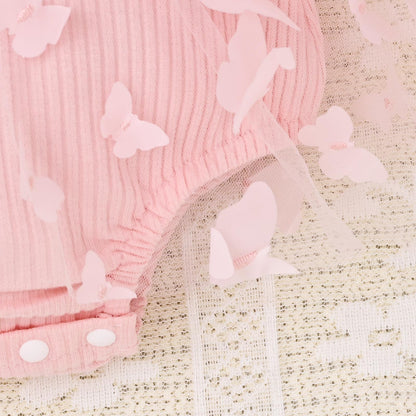 Baby Girl Summer Clothes Cute Newborn Girl Outfits Sleeveless Lace One Piece Romper + Headband 2pcs set 0-12 Months