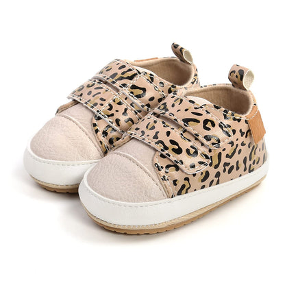 Baby Boys Girls Shoes Non-Slip Rubber Sole High-Top PU Leather Sneakers Infant First Walking Shoes Toddler Crib Shoes Newborn Loafers Flats.