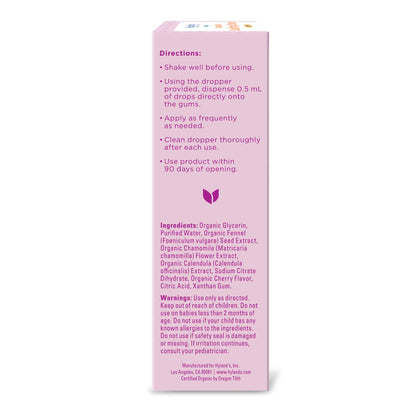 Hyland's Baby Organic Daytime and Nighttime Soothing Drops Combo Pack, Drops for Oral Discomfort, 2 oz.