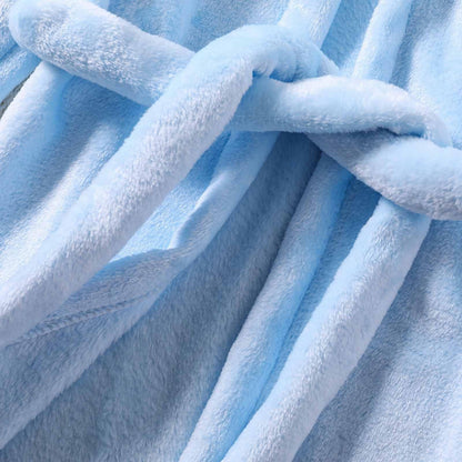 Toddler Unisex Baby R𝐨be Hooded Fleece Bathr𝐨be and Towel for Kids Boys Girls Plush Flannel Bathr𝐨be Warm Winter