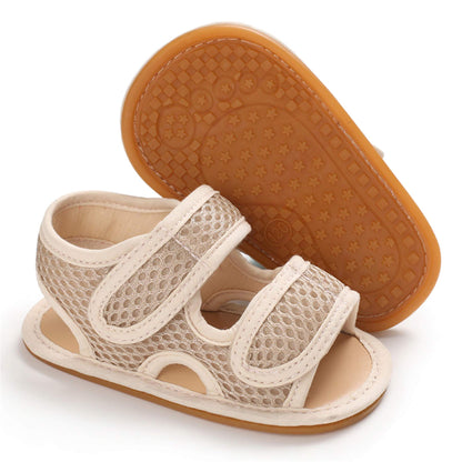 SOFMUO Baby Girls Boys Sparkly Bowknot Sandals Premium Soft Anti-Slip Rubber Sole Infant Summer Outdoor Shoes Toddler First Walkers
