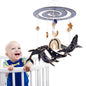 Wooden Crib Mobile Arm | Baby Crib Mobile Arm Wooden Holder | Rotatable Adjustable Anti Slip Attachment Clamp for Sturdy Mobile Hanger (Curved Arm)