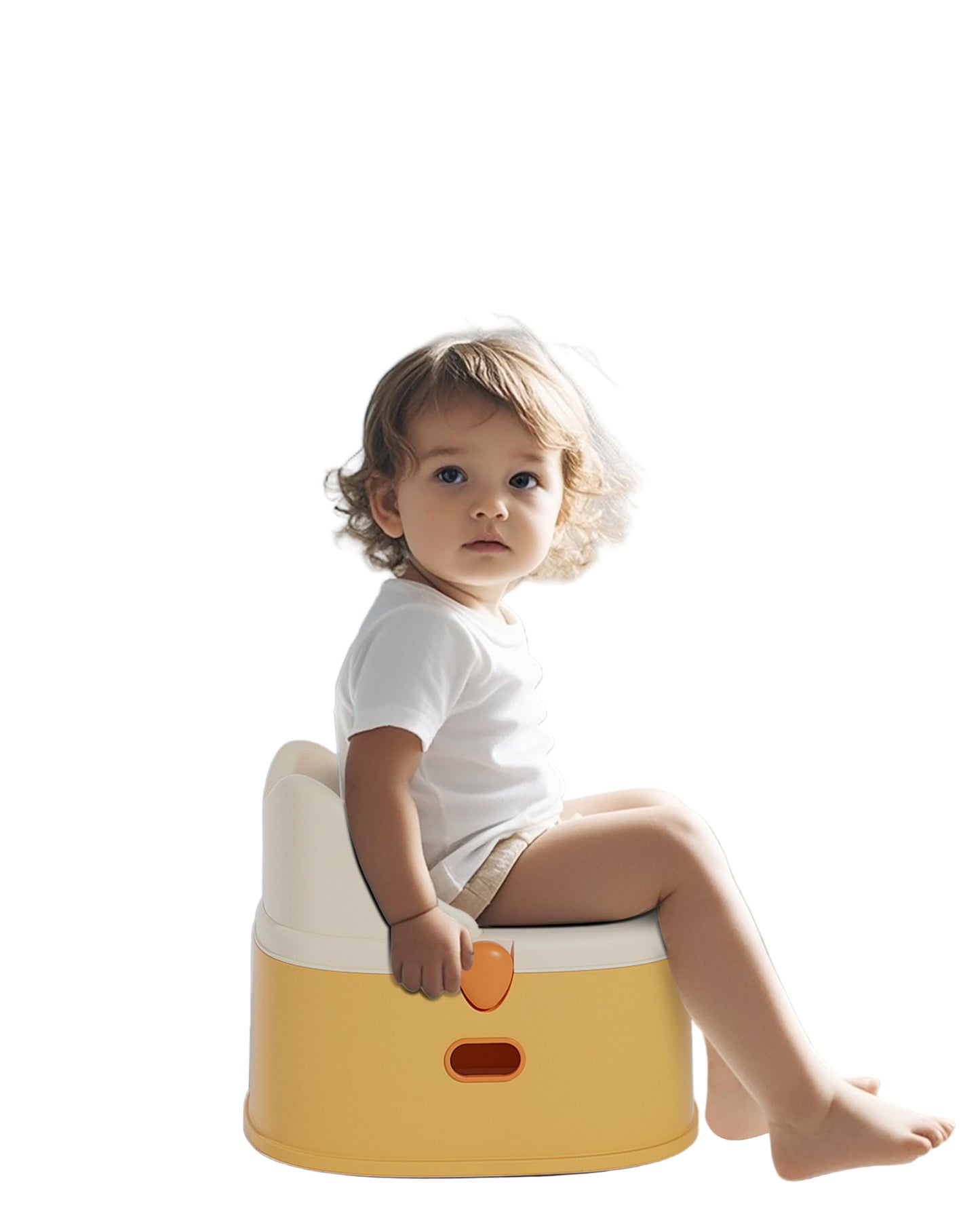 3-in-1 Toddler Potty Training Toilet for Boys and Girls Multi-use Baby Potty Chair for Toddlers 1-3 Training Potty Seat Toddler Toilet Baby Potty Training Seat with Step Stool (Orange)