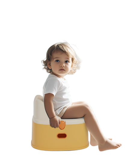 3-in-1 Toddler Potty Training Toilet for Boys and Girls Multi-use Baby Potty Chair for Toddlers 1-3 Training Potty Seat Toddler Toilet Baby Potty Training Seat with Step Stool (Orange)