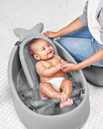 Skip Hop Baby Bath Tub 4-in-1 Grow with Baby Infant to Toddler , White