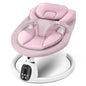 T TICCI Baby Swings for Infants, Smart Portable Baby Swing for Newborn, Bluetooth Infant Swing with Music Speaker, Remote Control Indoor Rocker with 5 Sway Speeds, 0-6 Months, Pink