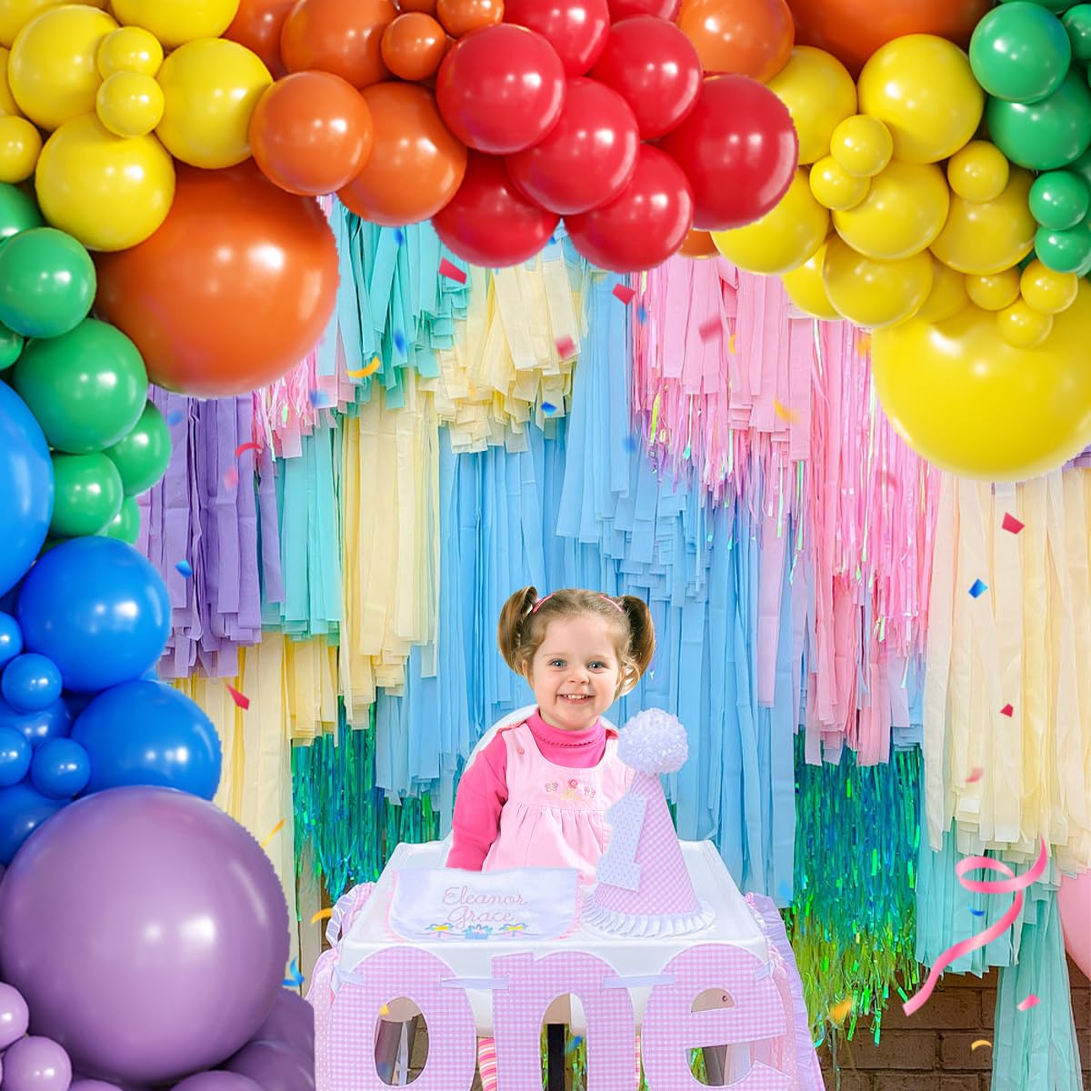 155Pcs Sage Green White Gold Balloon Garland Arch Kit with Gold Confetti Balloons for Graduation Baby Shower Decor Happy Birthday Party Wedding Jungle Decorations