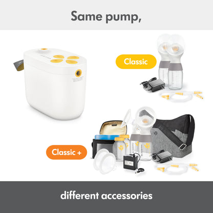 Medela Pump in Style Breast Pump Starter Kit | Classic Pump | Double Electric Breastpump with Bottles