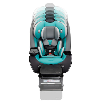 Safety 1st Grow and Go All-in-One Slim Convertible Car Seat, Rear Facing, 5-40 lbs, Forward Facing (30–65 lbs), High Back Booster Seat 40-100 pounds, Dunes Edge