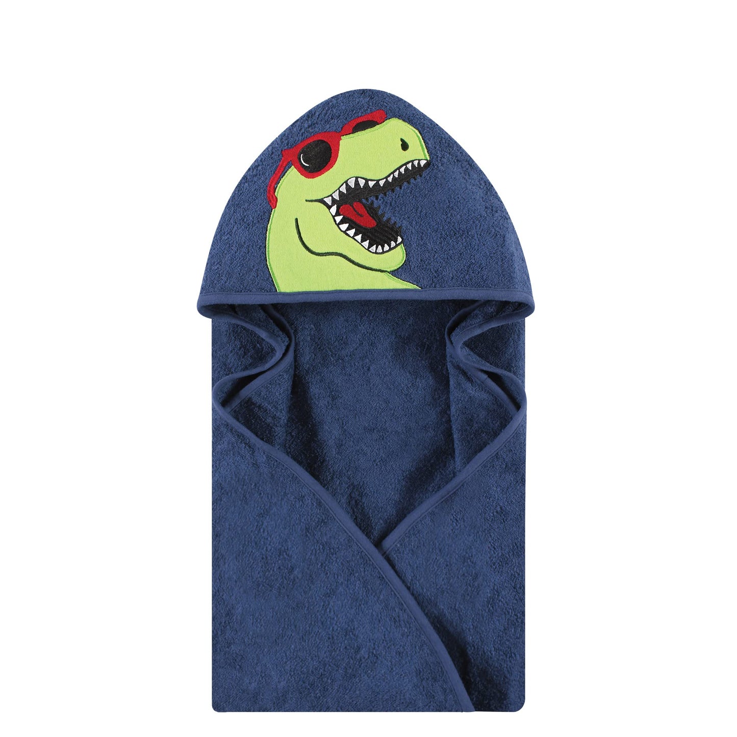 Hudson Baby Unisex Baby Cotton Animal Face Hooded Towel, Pretty Elephant, One Size