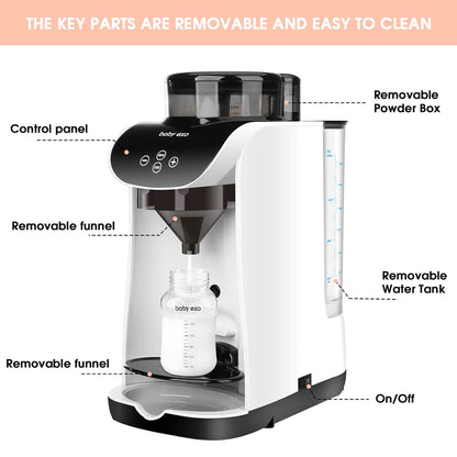 Formula Milk Dispenser, Automatic Electric Formula Mixer Warmer, Milking Machine for Baby - Easily Make Bottle with Automatic Powder Blending