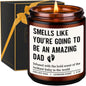 GSPY New Dad Gifts, First Time Dads Candle - First Fathers Day, Pregnancy Congratulations, Gender Reveal Gifts for Dad to be, Soon to Daddy, Expecting Father - Baby Shower Presents for New Daddy