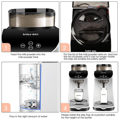 Formula Milk Dispenser, Automatic Electric Formula Mixer Warmer, Milking Machine for Baby - Easily Make Bottle with Automatic Powder Blending