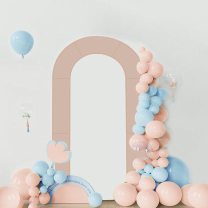 Double Arch Backdrop Stand Metal Open Arch Backdrop Frame U Shaped Wedding Arches for Ceremony Baby Shower Garden Birthday Party Decoration (Gold, 6FT×3FT)