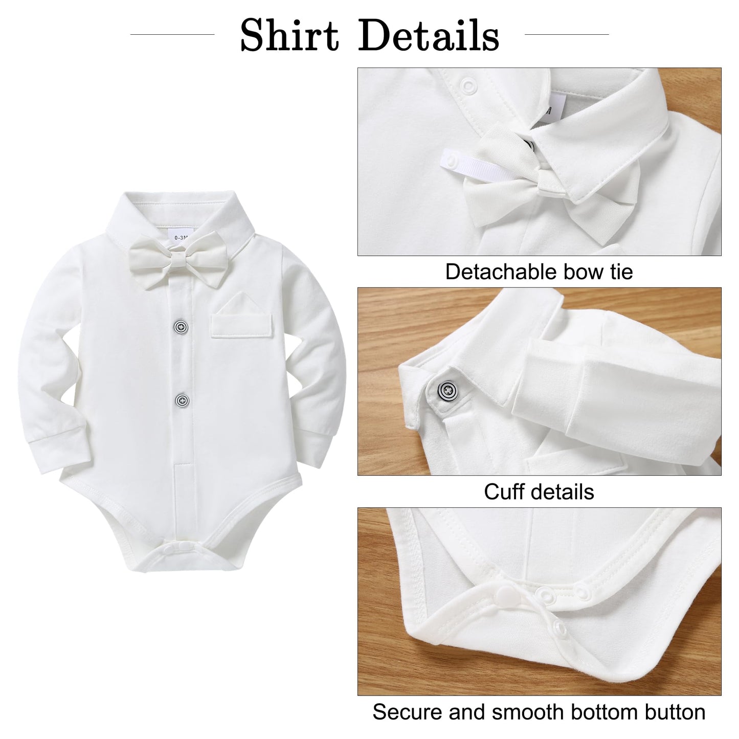 SANMIO Baby Boy Clothes 0-24M Baby Boy Suits 4pcs Baby Boys Baptism Easter Outfits Baby Christmas Clothes