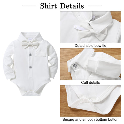 SANMIO Baby Boy Clothes 0-24M Baby Boy Suits 4pcs Baby Boys Baptism Easter Outfits Baby Christmas Clothes