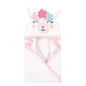 Hudson Baby Unisex Baby Cotton Animal Face Hooded Towel, Pretty Elephant, One Size