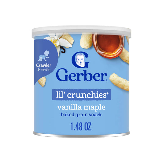 Gerber Lil' Crunchies, Cheddar and Veggie Dip, 1.48 Ounce, 4 Count