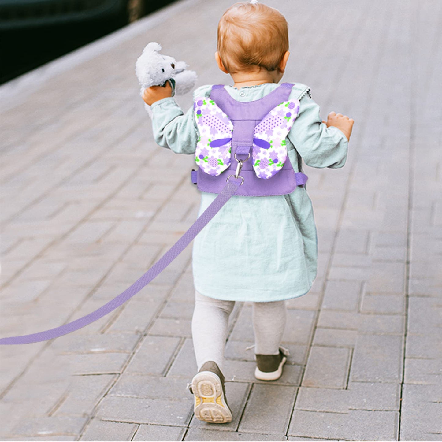 Accmor 3 in 1 Toddler Harness Leashes + Anti Lost Wrist Link, Kids Harness Children Leash for Girls, Child Anti Lost Leash Baby Cute Harness Belt Strap Hold Kids Close While Walking