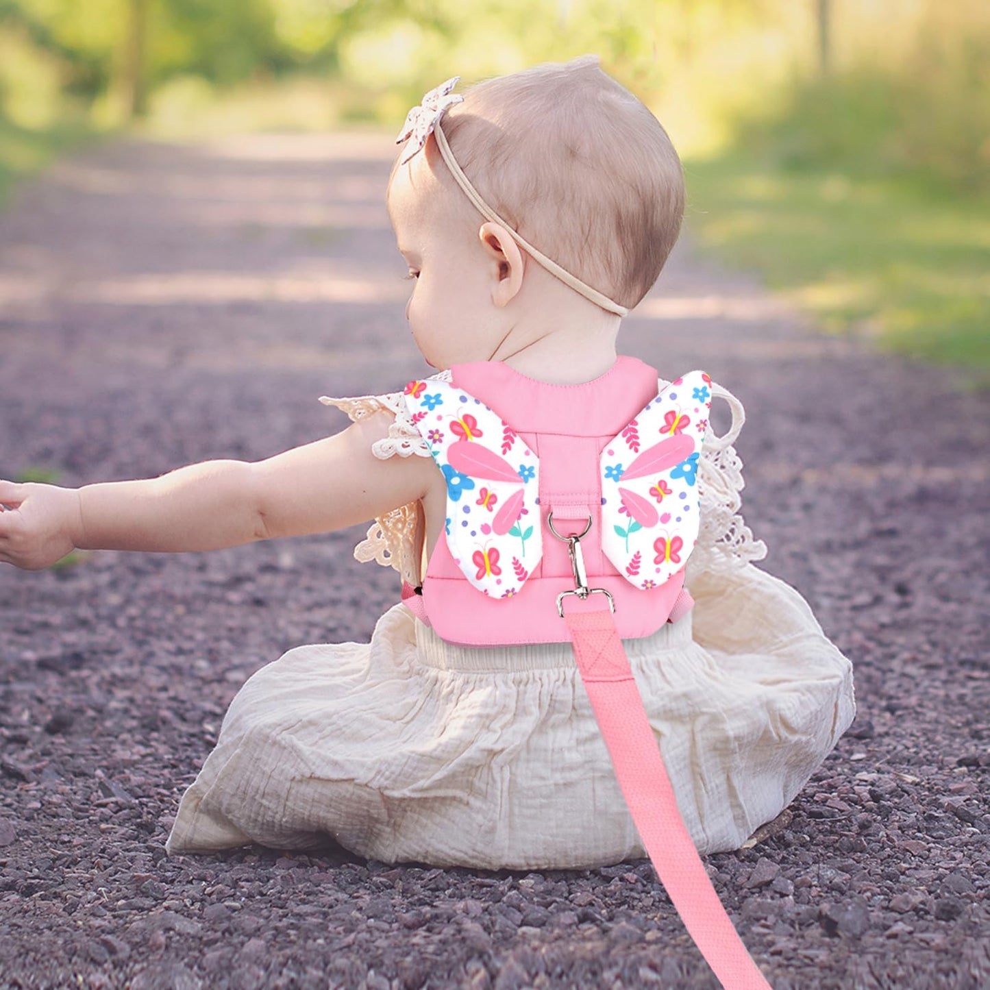 Accmor 3 in 1 Toddler Harness Leashes + Anti Lost Wrist Link, Kids Harness Children Leash for Girls, Child Anti Lost Leash Baby Cute Harness Belt Strap Hold Kids Close While Walking