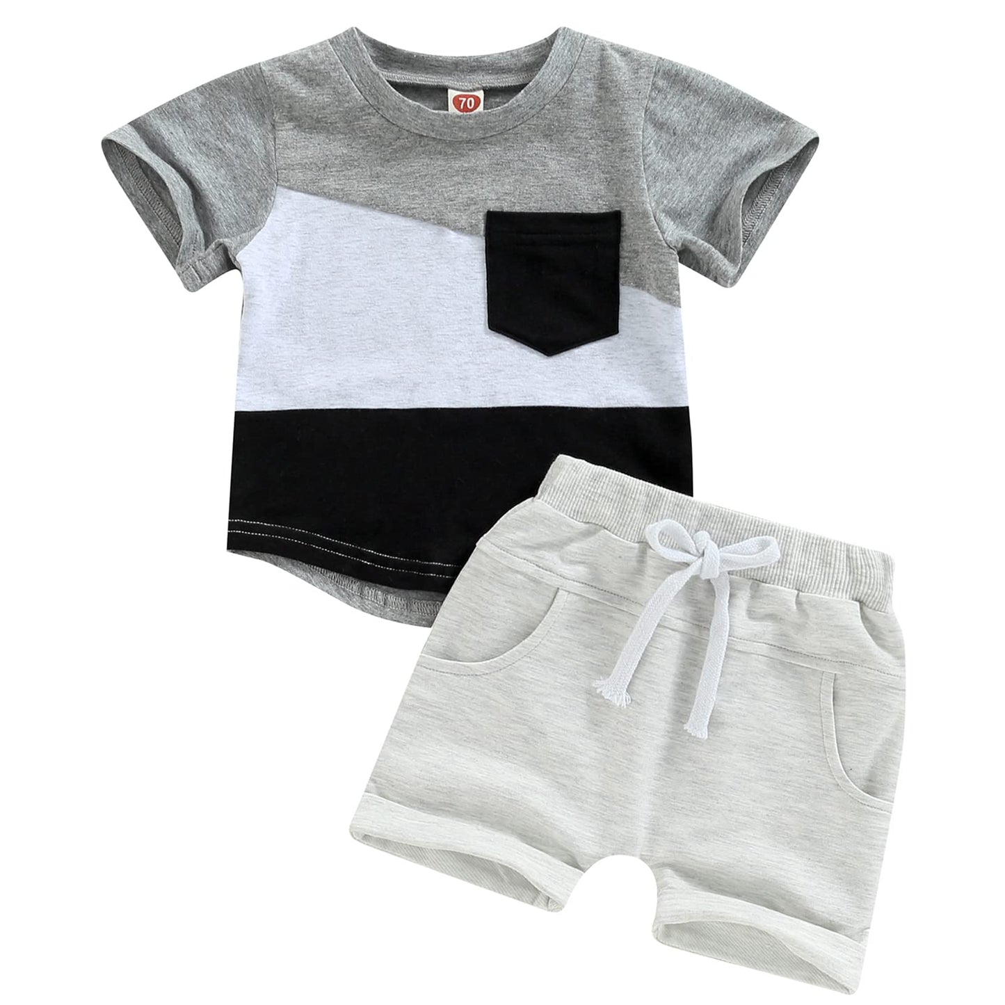 Mubineo Infant Toddler Baby Boy Summer T Shirt Shorts Outfits Short Sleeve Tee Tops Clothes Set