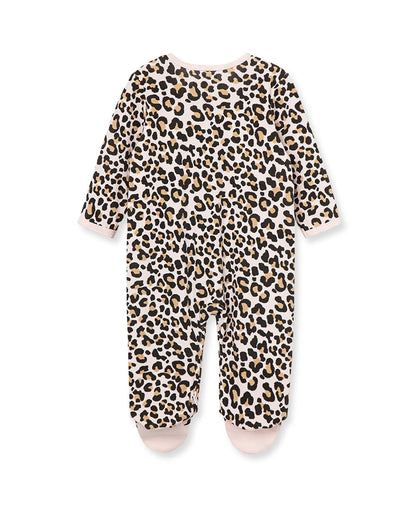 Little Me Clothes for Baby Girls' 100% Cotton Scratch-Free Tag Footie Sleeper, Preemie to 9 Months