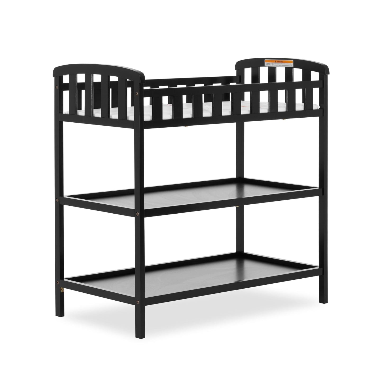 Dream On Me Emily Changing Table In Natural, Comes With 1" Changing Pad, Features Two Shelves, Portable Changing Station, Made Of Sustainable New Zealand Pinewood