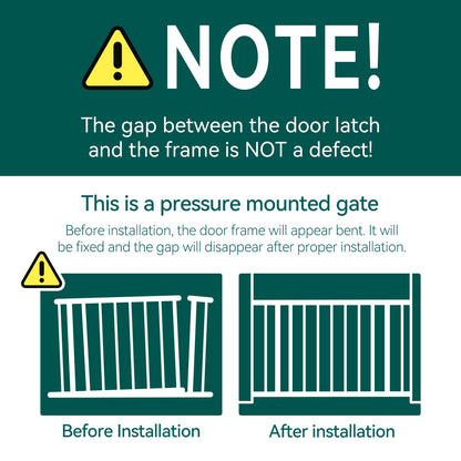 Babelio Upgraded Baby Gate with Cat Door, 29-43" Auto Close Durable Dog Gate for Stairs, Doorways and House, Easy Walk Thru Safety Gate with Pet Door Includes 4 Wall Cups, Black