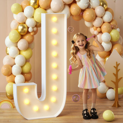imprsv Marquee Light Up Letters, 3FT Mosaic Letters with Light for Baby Shower Graduation Party Decor, Large A for Engagement Wedding Party Decorations (Need to Assemble)