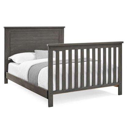 Delta Children Simmons Kids Caden 6-in-1 Convertible Crib with Trundle Drawer, Greenguard Gold Certified, Rustic Mist