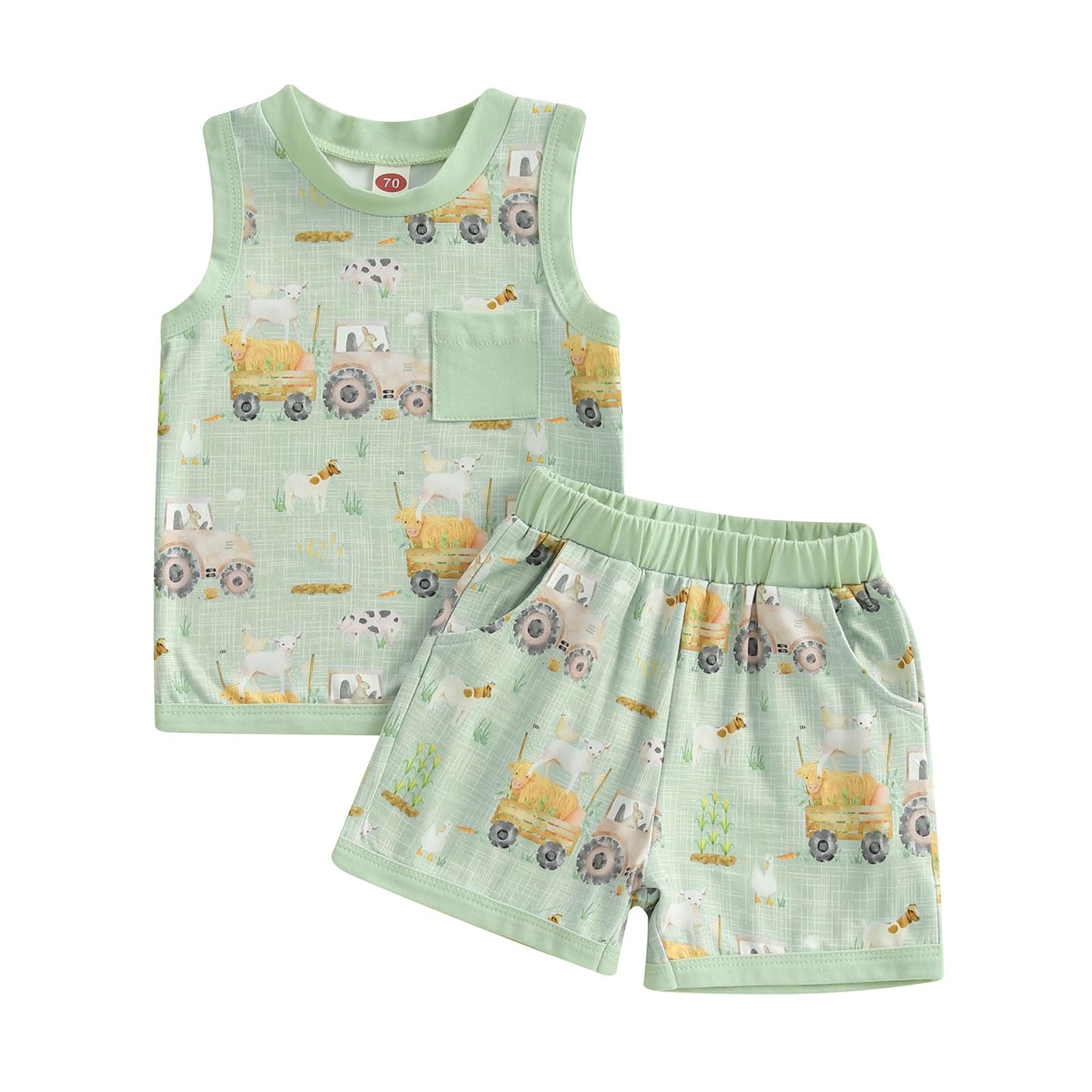 Baby Boy Summer Clothes Striped Tank Tops Camisoles and Shorts Newborn Boys Spring Summer Outfit