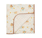 Baby Blanket Double Layer Cotton 40 x 40 Soft Receiving Blanket with Pattern Machine Washable Brown Bear