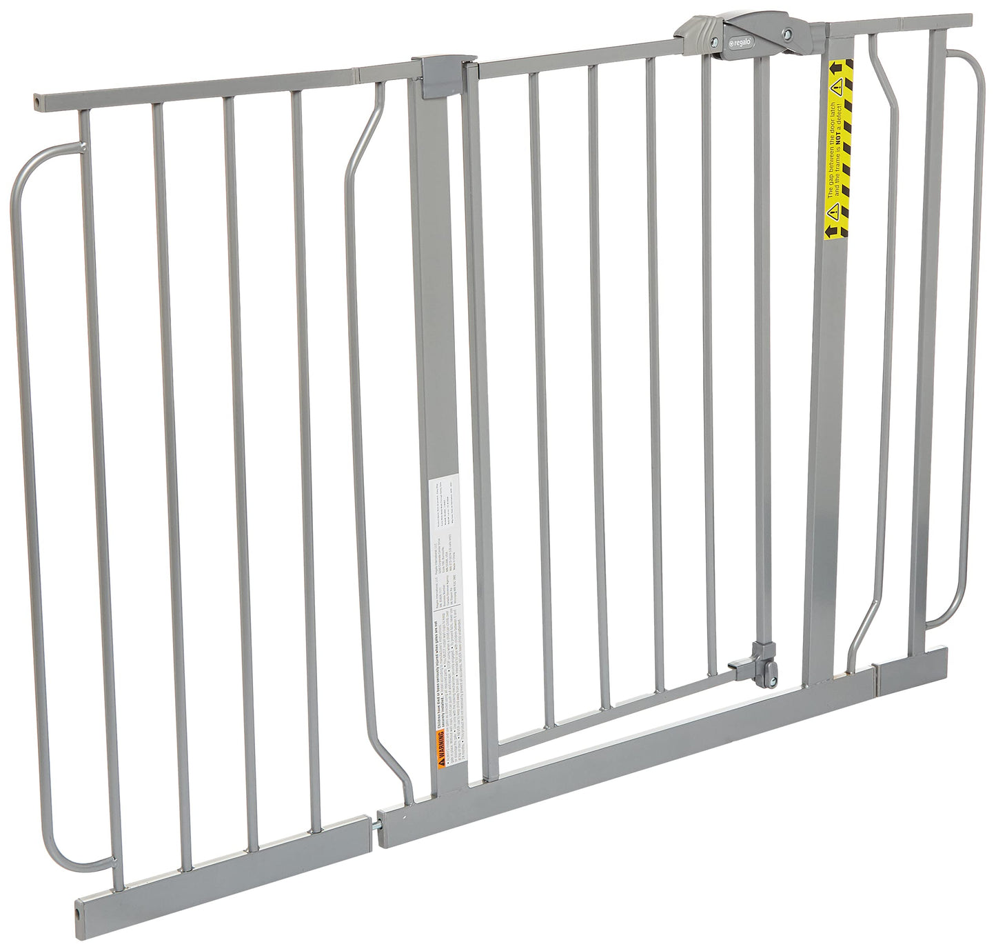 Regalo Easy Step 38.5-Inch Wide Walk Thru Baby Gate, Includes 6-Inch Extension Kit, Pressure Mount Kit, Wall Cups