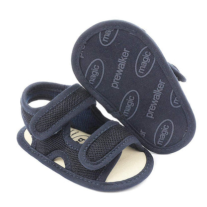 HsdsBebe Infant Baby Boys Girls Summer Beach Sandals Breathable Athletic Anti-slip Soft Sole Newborn First Walker Crib Shoes
