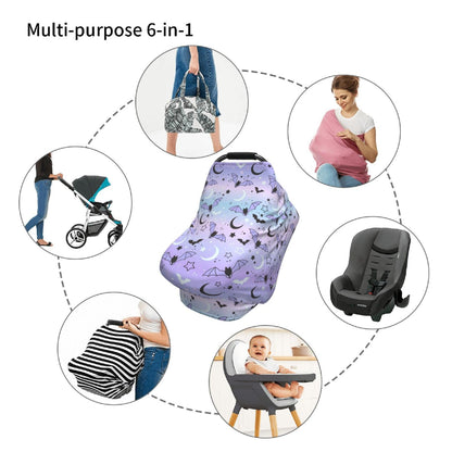 Cute Butterfly Baby Stuff Car Seat Covers Baby Multi-Use Car Seat Canopy Carrier Cover, Breathable Breastfeeding Cover Boys & Girls