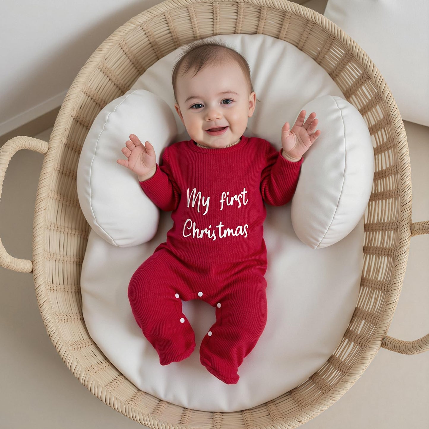 Kuriozud My First Halloween Baby Girl Boy Outfit Newborn Pumpkin Jumpsuit Romper Halloween Footie Pajamas Coming Home Outfit