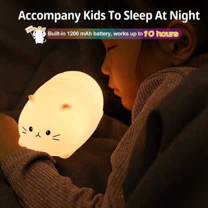 ZKLiLi Shark Night Light for Kids, Shark Lights for Boys & Girls - Christmas Gifts, Kids & Teens Room Decor, Silicone Animal Night Lamp Gift