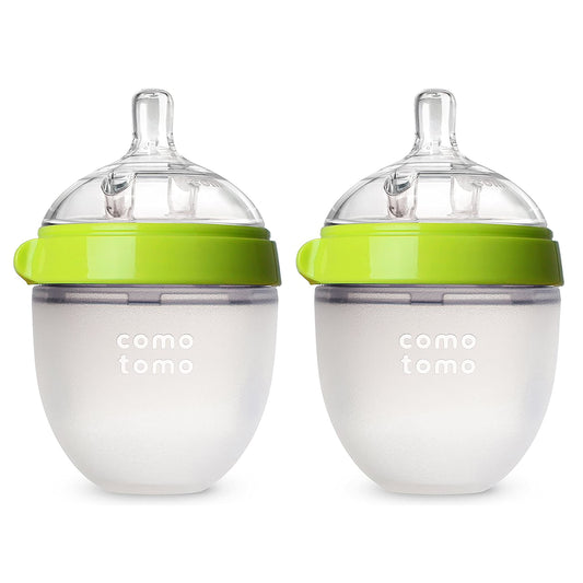 Comotomo Baby Bottle Double Pack, Pink, 5oz