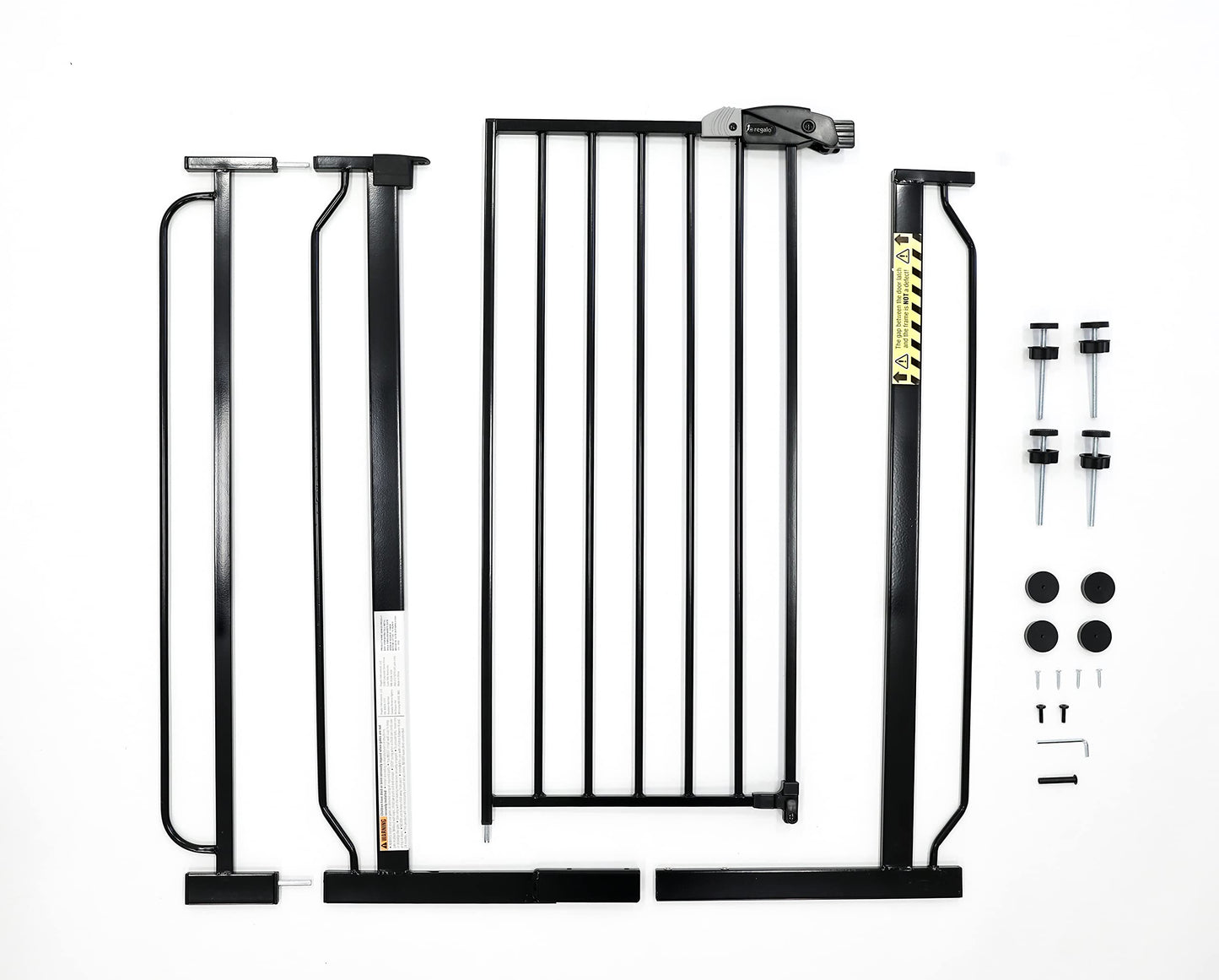 Regalo Easy Step 38.5-Inch Wide Walk Thru Baby Gate, Includes 6-Inch Extension Kit, Pressure Mount Kit, Wall Cups
