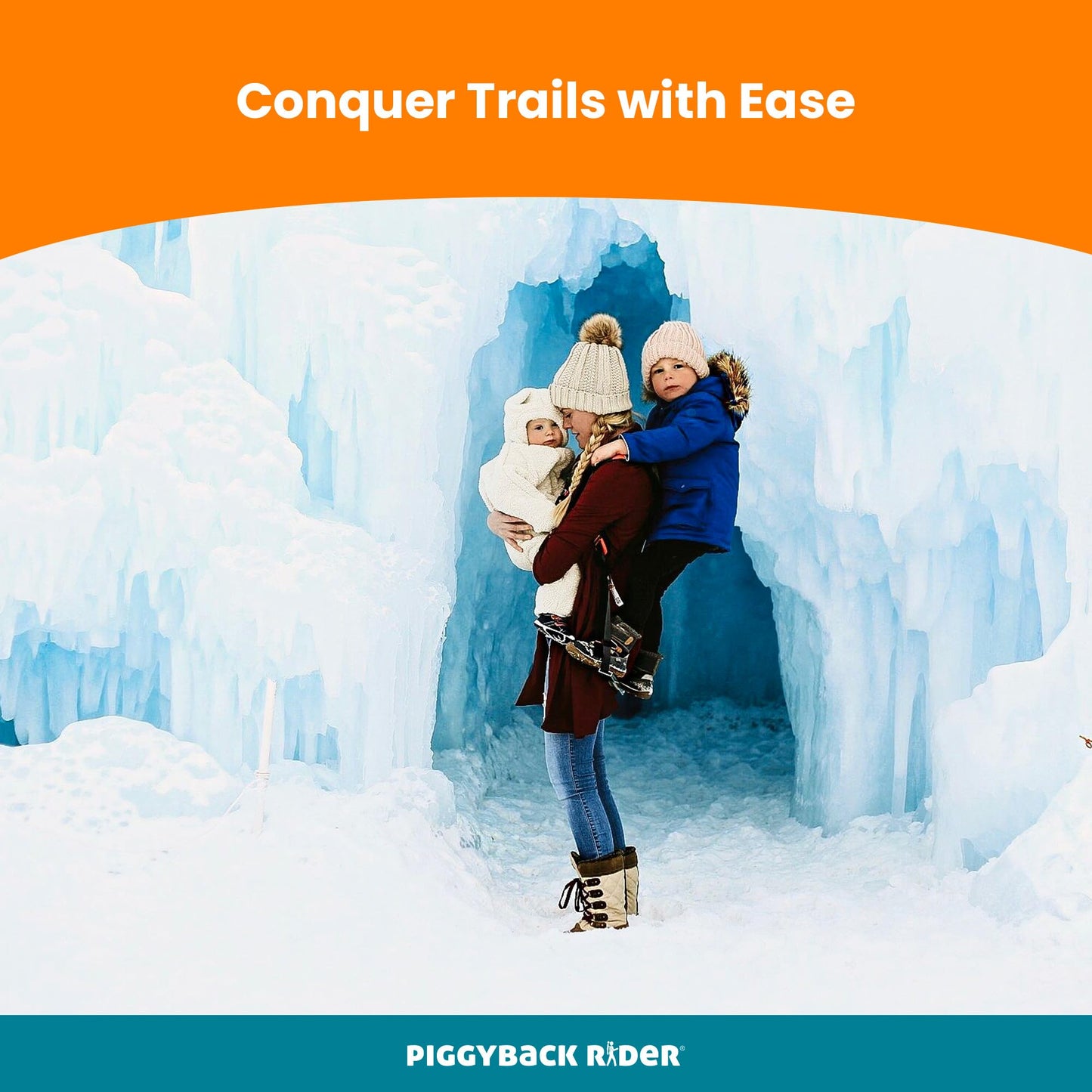 Piggyback SCOUT Toddler Carrier Backpack Deluxe - 6 Piece Set: Hip Belt, Carry Bag, Side Pocket, Mud Flap, Water Bottle & Selfie Stick Holders - For Ages 2-4 (Under 50 lbs) - Hiking & Travel