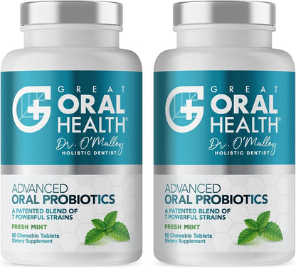 Oral Probiotics for Mouth Bad Breath Treatment for Kids Dental Care & Cavity Prevention with BLIS K12 M18 – Dr Formulated Dental Probiotics for Teeth and Gums, 30 Chewable Tablets Strawberry Vanilla