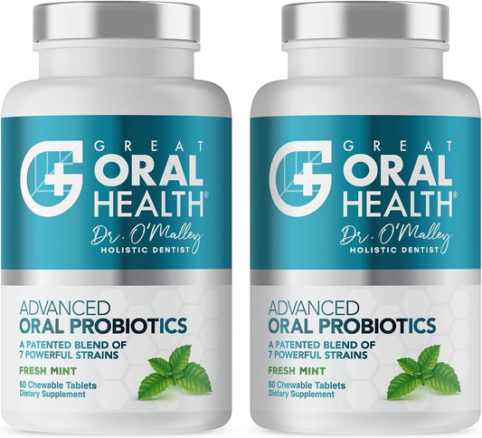Oral Probiotics for Mouth Bad Breath Treatment for Kids Dental Care & Cavity Prevention with BLIS K12 M18 – Dr Formulated Dental Probiotics for Teeth and Gums, 30 Chewable Tablets Strawberry Vanilla