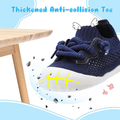 BARERUN Baby Shoes Baby First Walking Shoes Infant Sneakers Wide Barefoot Slip on Soft Sole Boys Girls Crib Shoe Toddler Breathable Lightweight House Socks