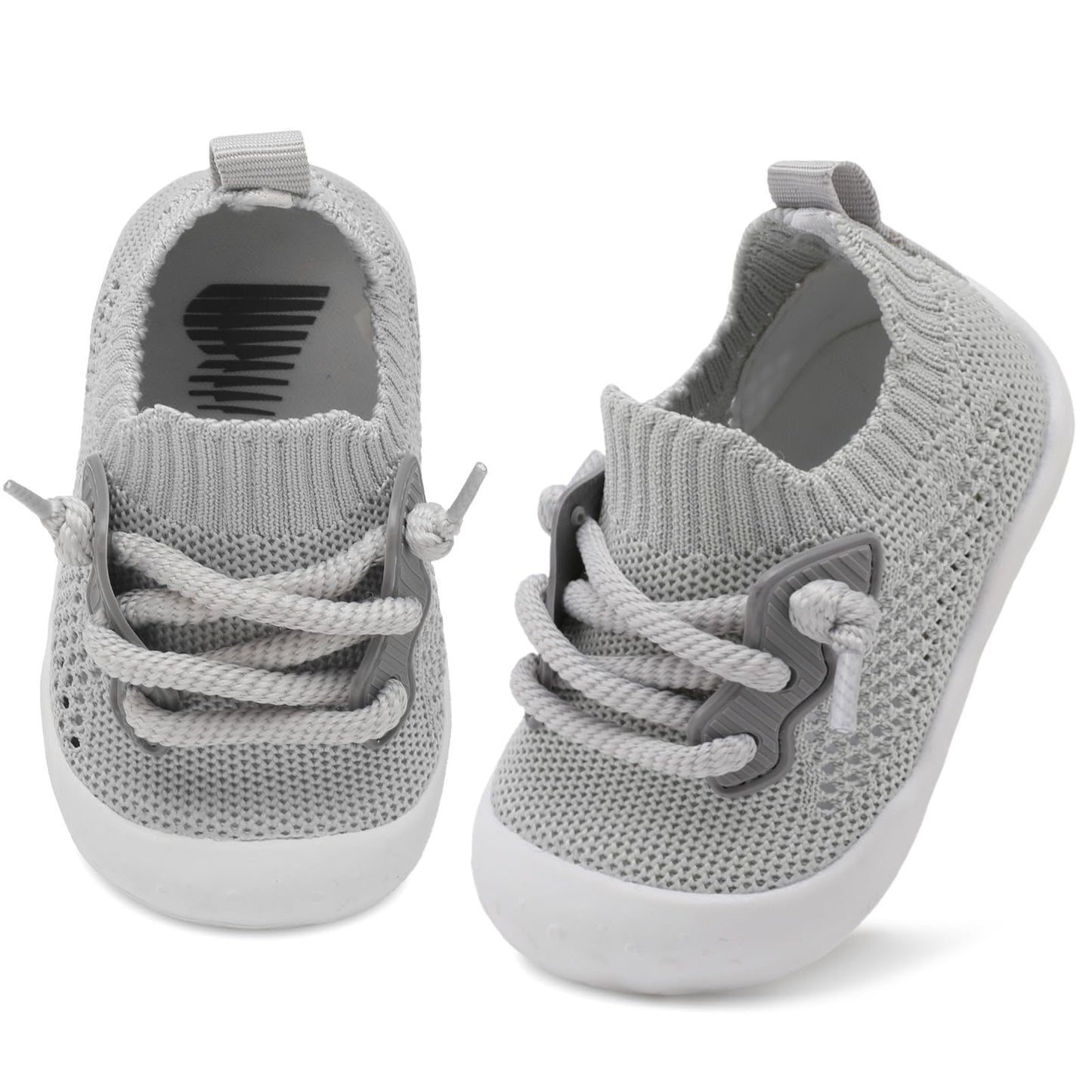 BARERUN Baby Shoes Baby First Walking Shoes Infant Sneakers Wide Barefoot Slip on Soft Sole Boys Girls Crib Shoe Toddler Breathable Lightweight House Socks